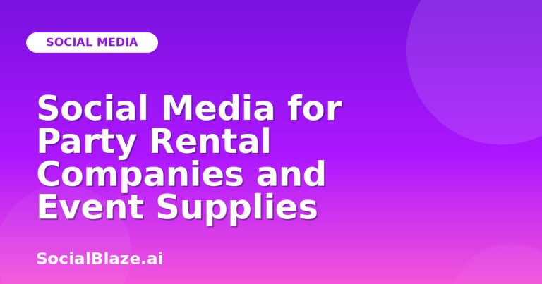Social Media For Party Rental Companies And Event Supplies Social Media For Party Rental Companies And Event Supplies