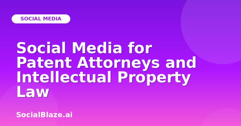 Social Media For Patent Attorneys And Intellectual Property Law Social Media For Patent Attorneys And Intellectual Property Law