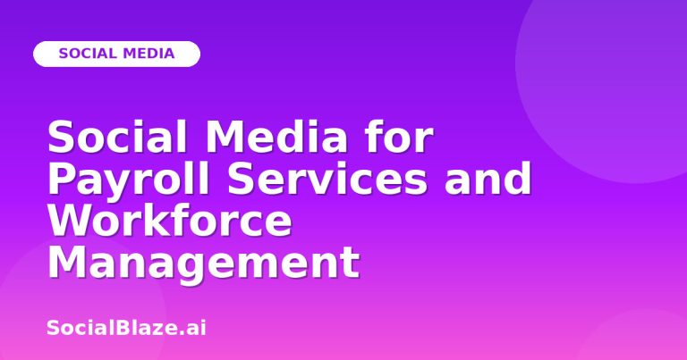 Social Media For Payroll Services And Workforce Management Social Media For Payroll Services And Workforce Management