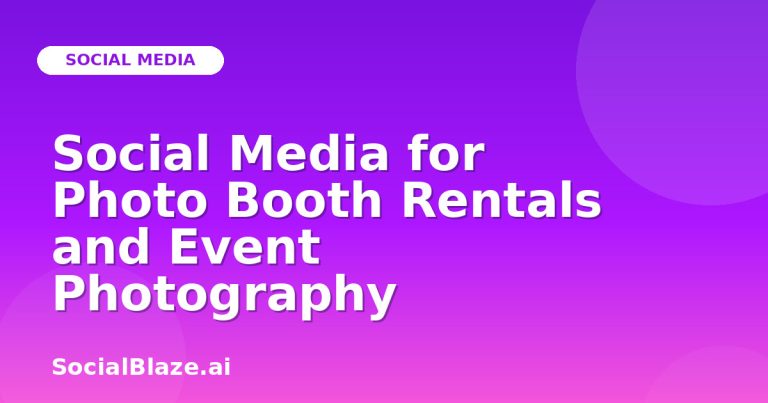 Social Media For Photo Booth Rentals And Event Photography