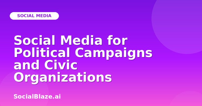 Social Media For Political Campaigns And Civic Organizations Social Media For Political Campaigns And Civic Organizations