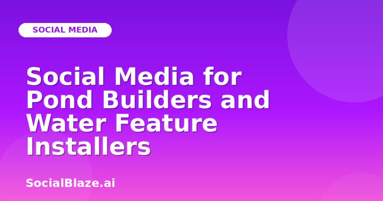 Social Media For Pond Builders And Water Feature Installers Social Media For Pond Builders And Water Feature Installers
