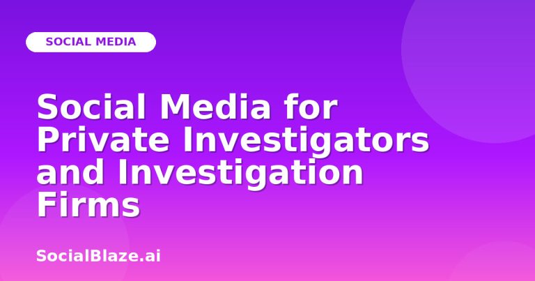Social Media For Private Investigators And Investigation Firms Social Media For Private Investigators And Investigation Firms