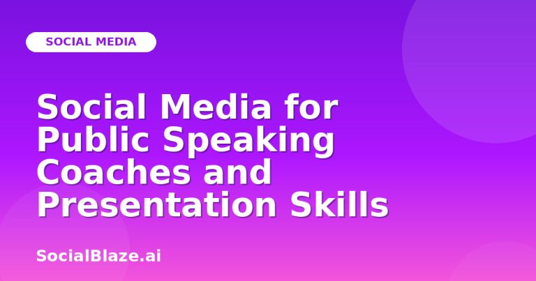 Social Media For Public Speaking Coaches And Presentation Skills Social Media For Public Speaking Coaches And Presentation Skills