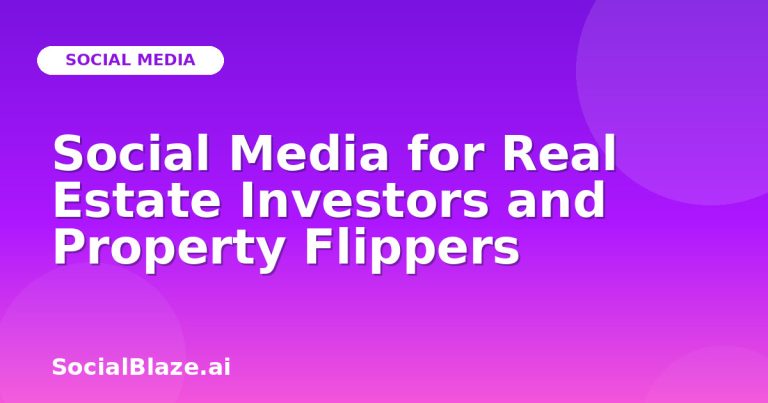 Social Media For Real Estate Investors And Property Flippers Social Media For Real Estate Investors And Property Flippers