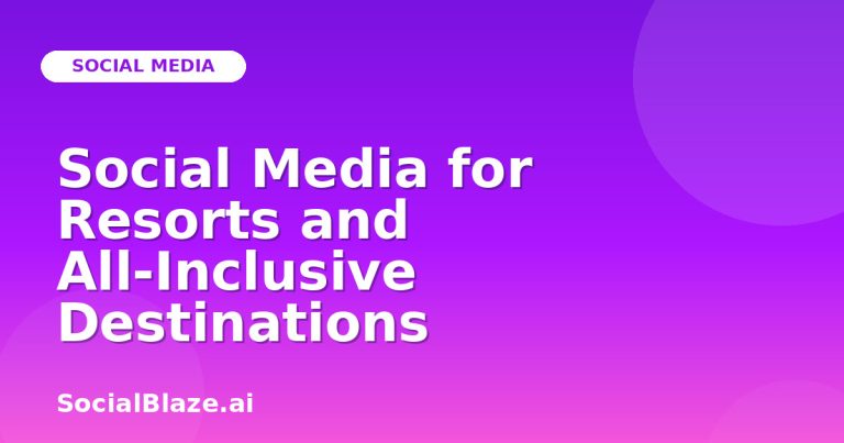 Social Media For Resorts And All-Inclusive Destinations Social Media For Resorts And All-Inclusive Destinations