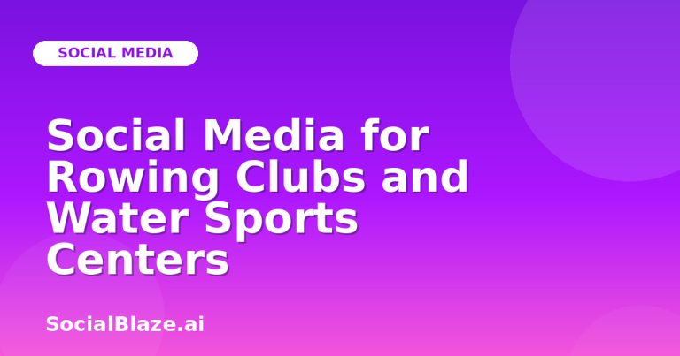 Social Media For Rowing Clubs And Water Sports Centers