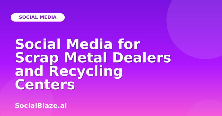 Social Media For Scrap Metal Dealers And Recycling Centers Social Media For Scrap Metal Dealers And Recycling Centers