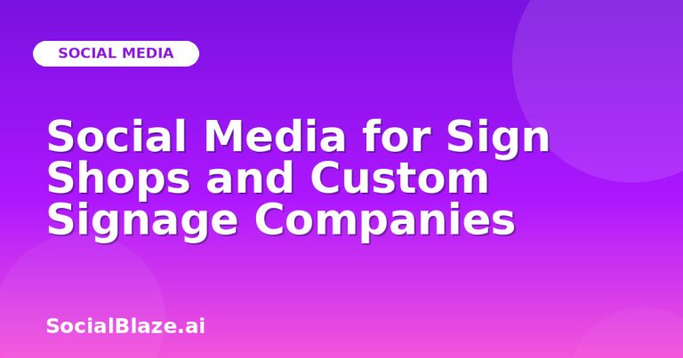 Social Media For Sign Shops And Custom Signage Companies Social Media For Sign Shops And Custom Signage Companies