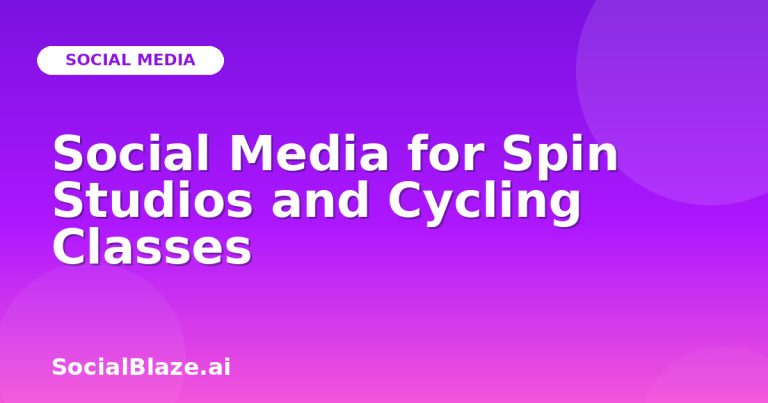 Social Media For Spin Studios And Cycling Classes