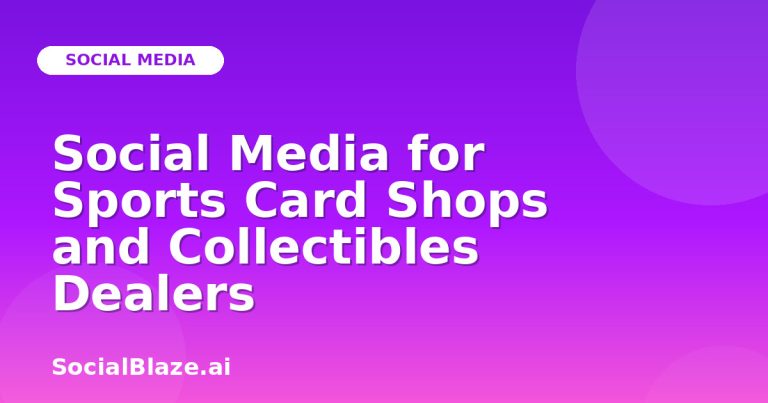Social Media For Sports Card Shops And Collectibles Dealers