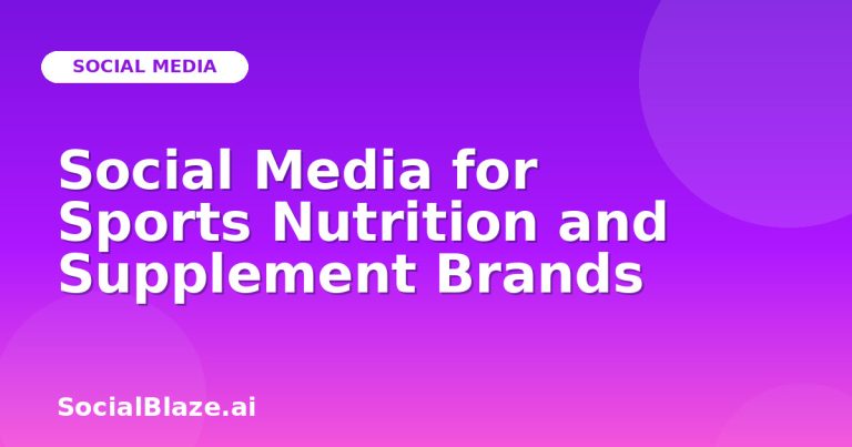 Social Media For Sports Nutrition And Supplement Brands Social Media For Sports Nutrition And Supplement Brands