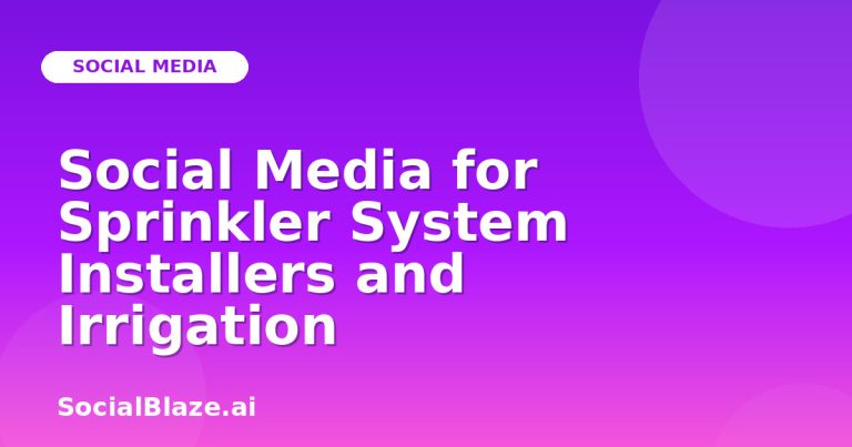 Social Media For Sprinkler System Installers And Irrigation