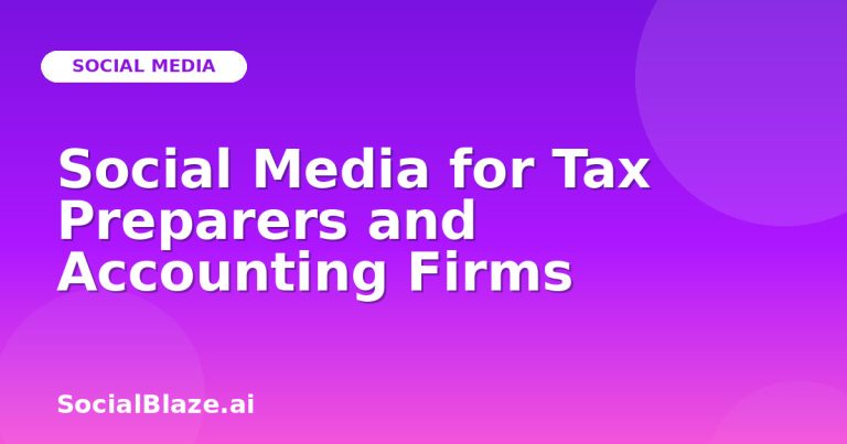 Social Media For Tax Preparers And Accounting Firms