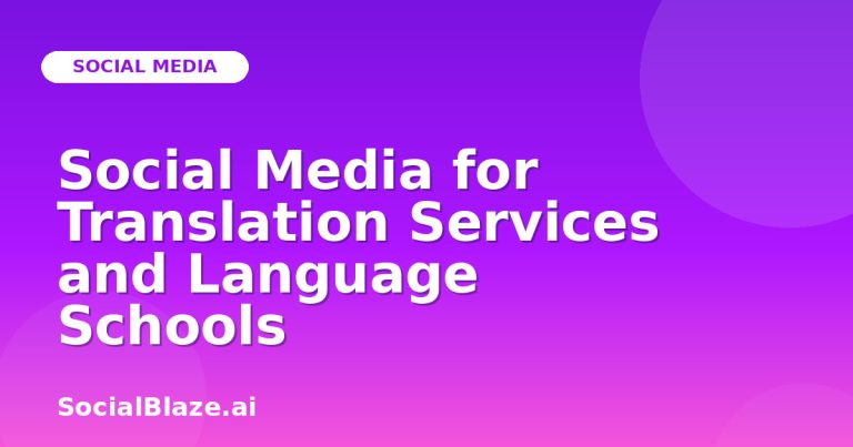 Social Media For Translation Services And Language Schools