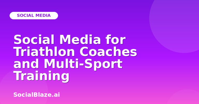 Social Media For Triathlon Coaches And Multi-Sport Training Social Media For Triathlon Coaches And Multi-Sport Training