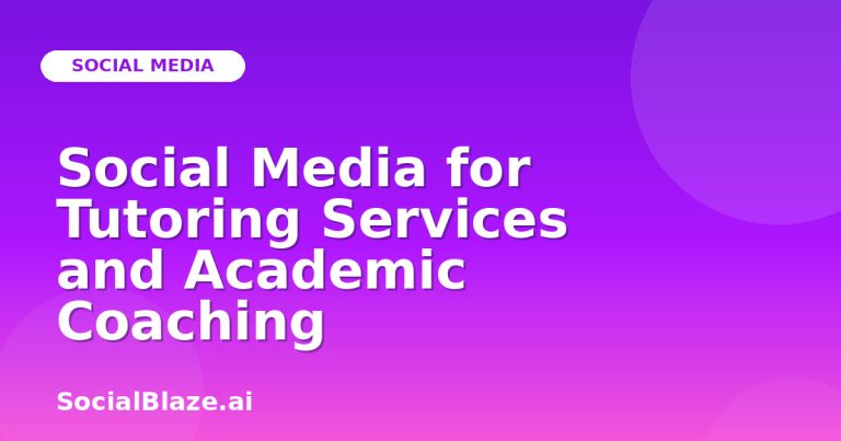 Social Media For Tutoring Services And Academic Coaching Social Media For Tutoring Services And Academic Coaching