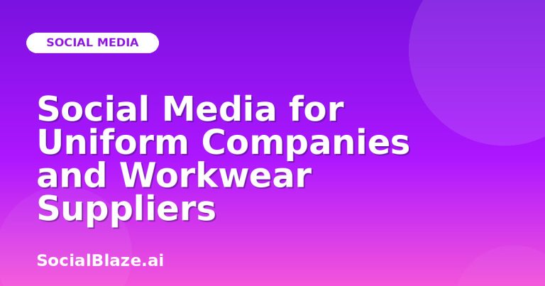 Social Media For Uniform Companies And Workwear Suppliers Social Media For Uniform Companies And Workwear Suppliers