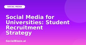 Social Media for Universities: Student Recruitment Strategy