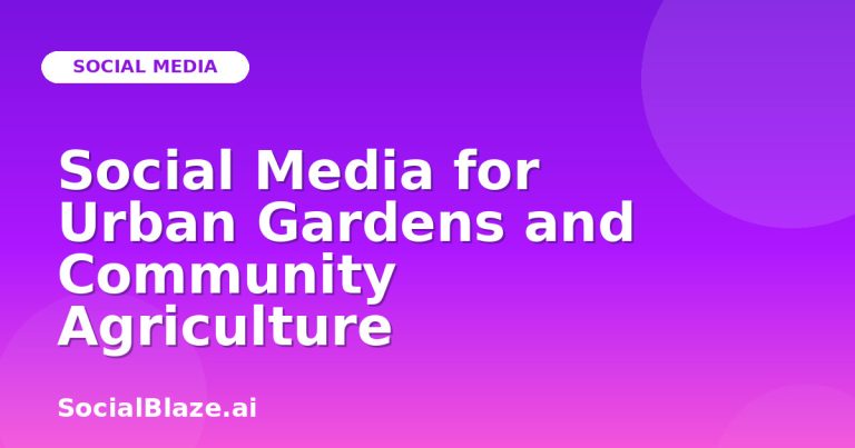 Social Media For Urban Gardens And Community Agriculture Social Media For Urban Gardens And Community Agriculture