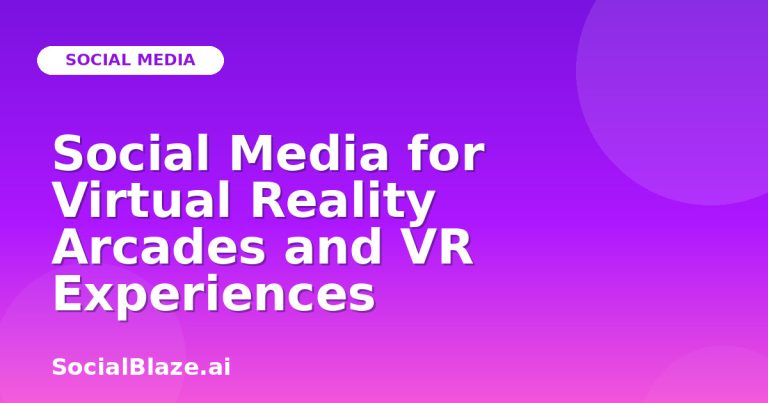 Social Media For Virtual Reality Arcades And Vr Experiences