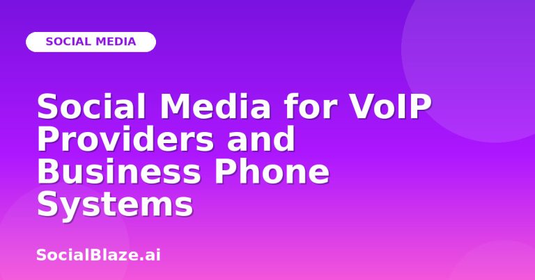 Social Media For Voip Providers And Business Phone Systems