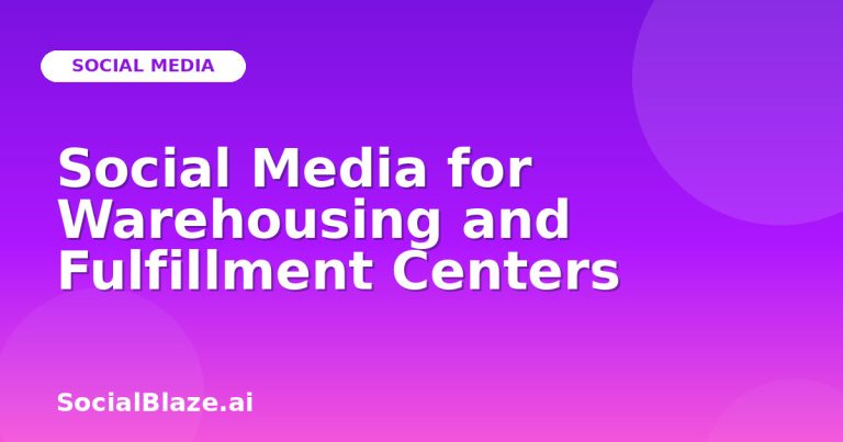 Social Media For Warehousing And Fulfillment Centers Social Media For Warehousing And Fulfillment Centers