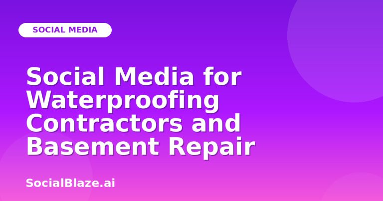 Social Media For Waterproofing Contractors And Basement Repair Social Media For Waterproofing Contractors And Basement Repair