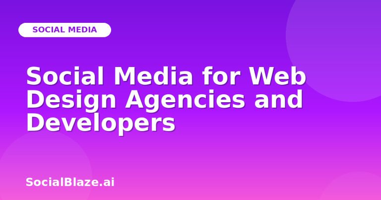 Social Media For Web Design Agencies And Developers
