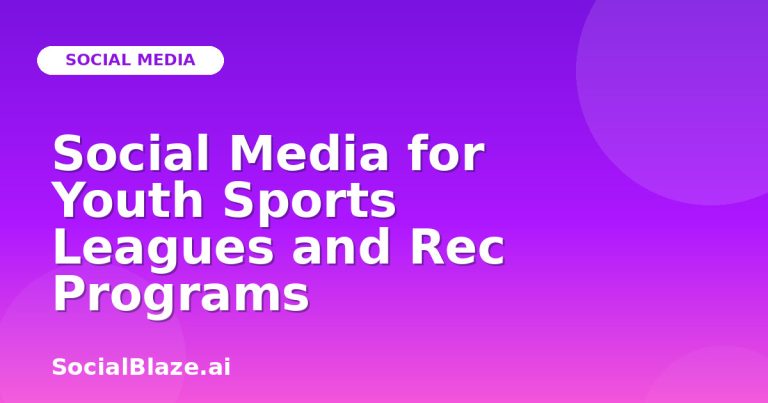 Social Media For Youth Sports Leagues And Rec Programs Social Media For Youth Sports Leagues And Rec Programs