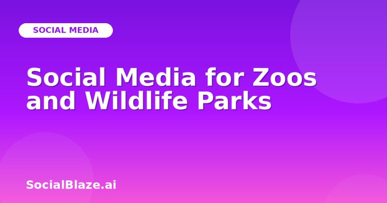 Social Media For Zoos And Wildlife Parks