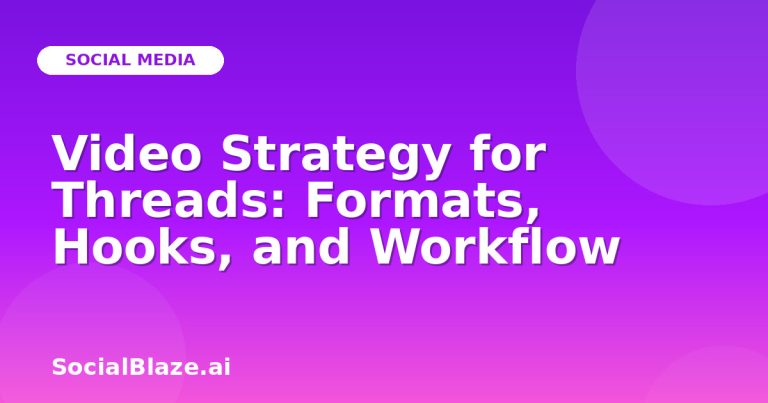 Video Strategy For Threads: Formats, Hooks, And Workflow Video Strategy For Threads: Formats, Hooks, And Workflow