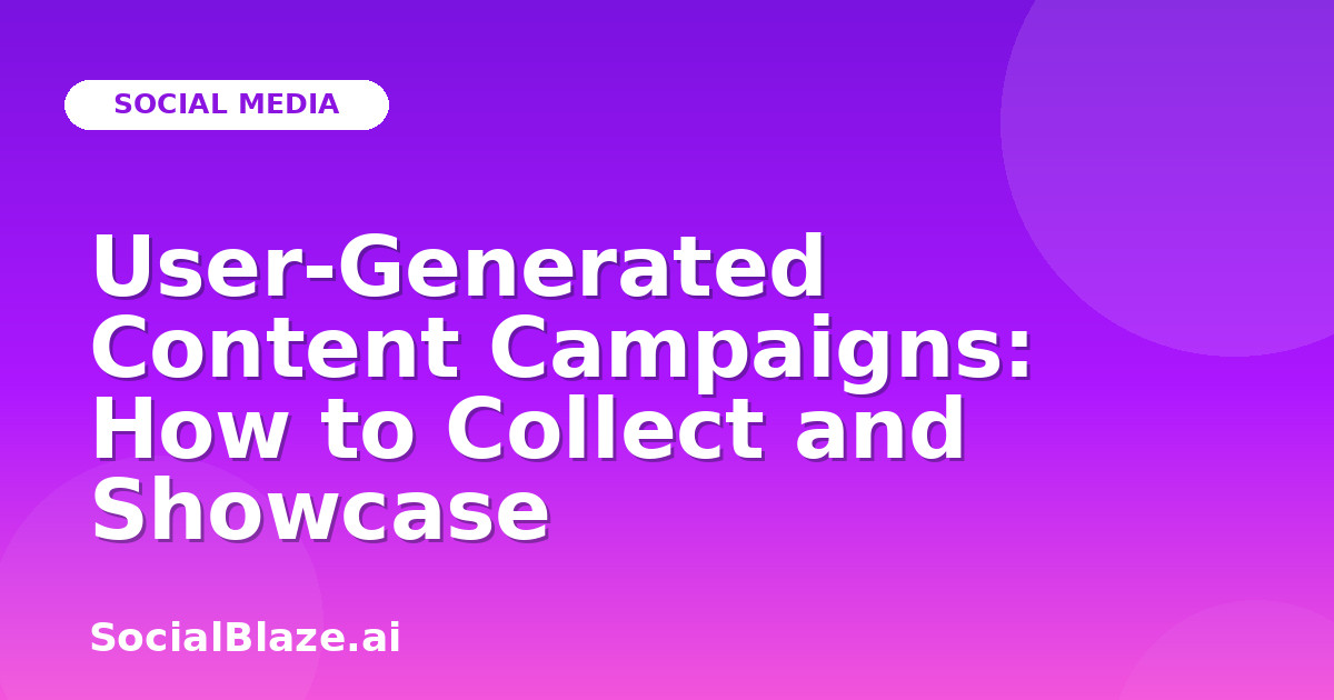 User-Generated Content Campaigns: How to Collect and Showcase