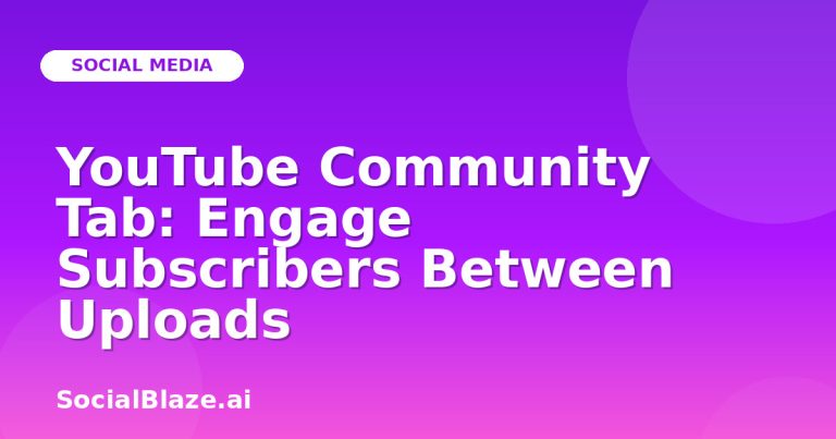 Youtube Community Tab: Engage Subscribers Between Uploads Youtube Community Tab: Engage Subscribers Between Uploads