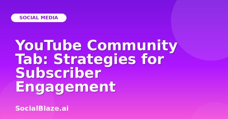 Youtube Community Tab: Strategies For Subscriber Engagement Youtube Community Tab: Strategies For Subscriber Engagement
