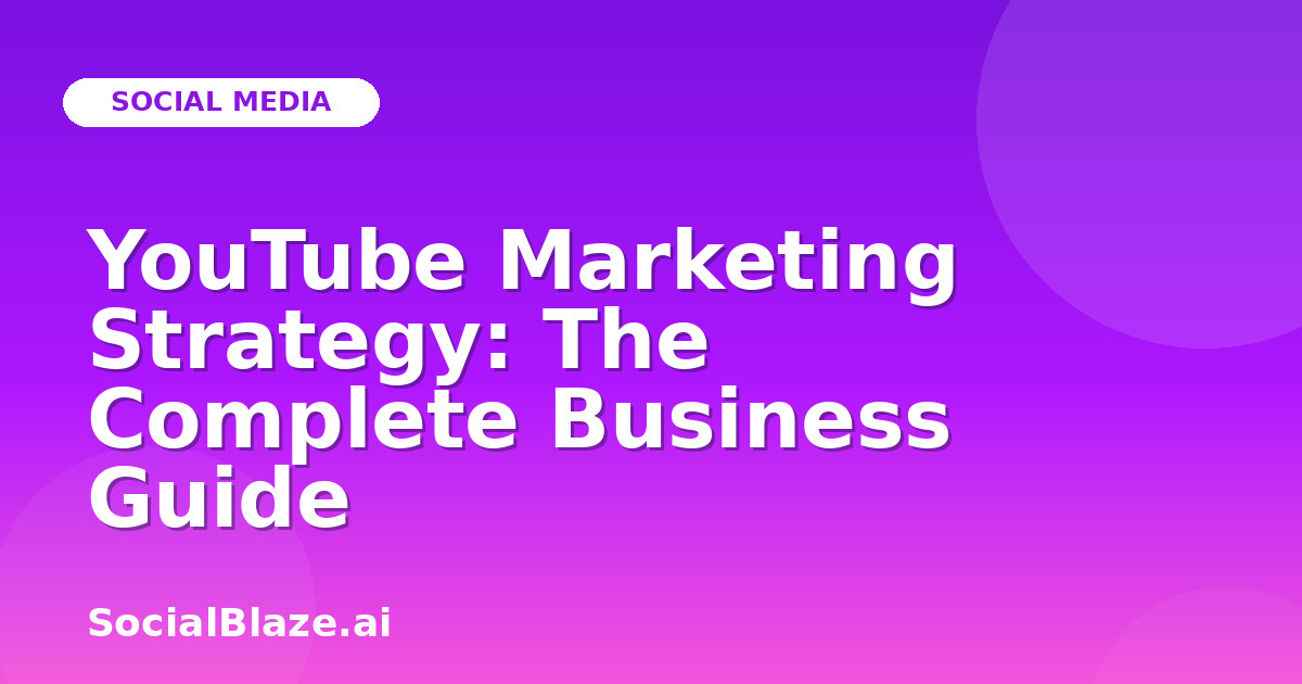 YouTube Marketing Strategy: The Complete Business Guide