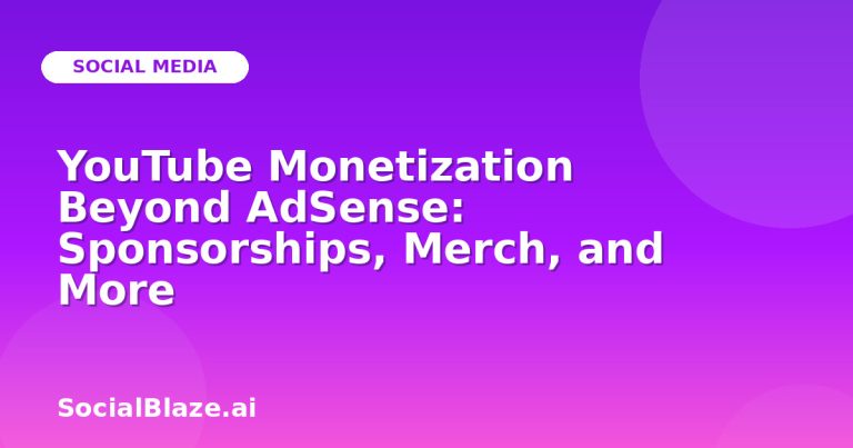 Youtube Monetization Beyond Adsense: Sponsorships, Merch, And More Youtube Monetization Beyond Adsense: Sponsorships, Merch, And More