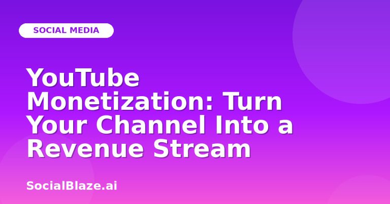 Youtube Monetization: Turn Your Channel Into A Revenue Stream Youtube Monetization: Turn Your Channel Into A Revenue Stream